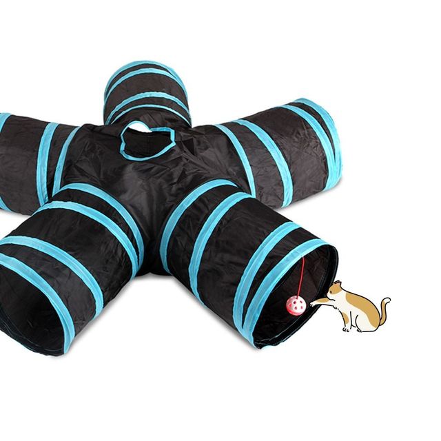 애견 고양이 터널 장난감 캣 놀이터 5방향 통로