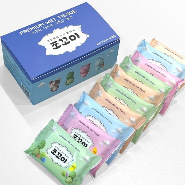 엠보싱 미니 휴대용 물티슈 OSM-1006512