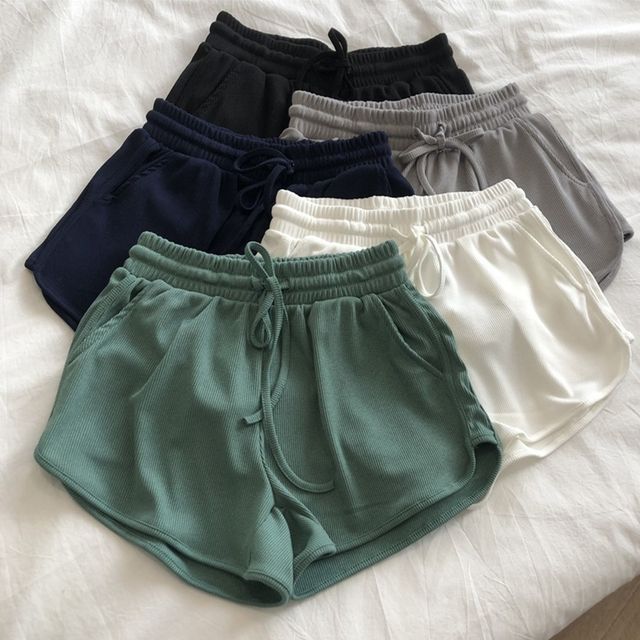 여성 여름 밴딩 아이스실크 반바지 숏팬츠 3부