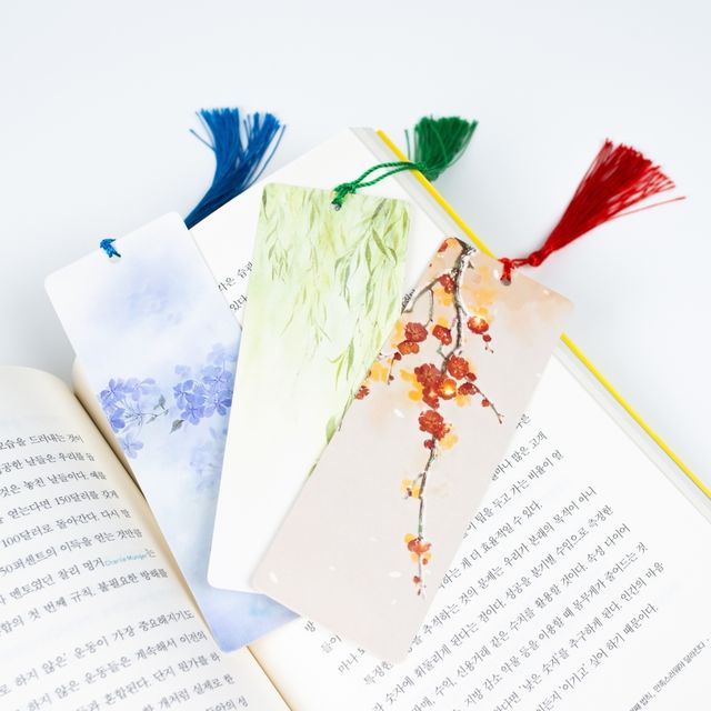 한국 수묵책갈피 종이 끈갈피 북마크 북클립 ROS-1006772
