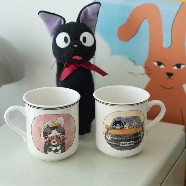 모리네코 팝아트 머그 컵 360ml CHS-1005956