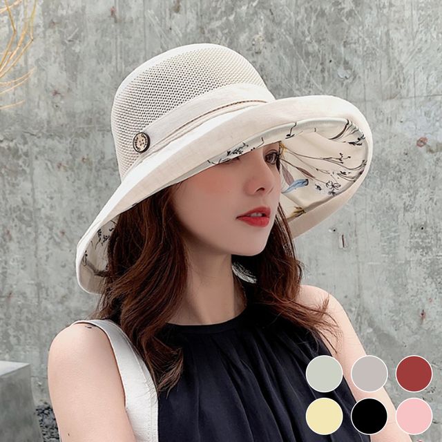 와이어 와이드챙 니트 버킷햇 URD-485