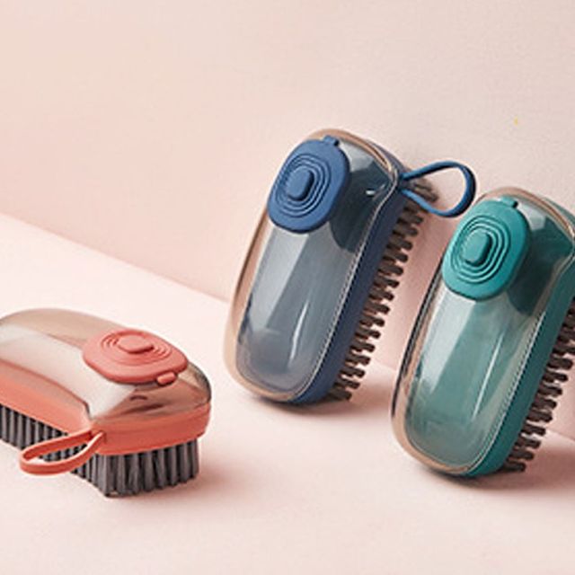 원터치 올인원 세제 브러쉬 청소솔 일체형 청소도구