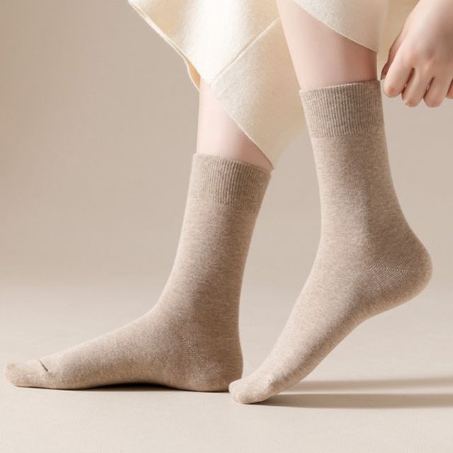 무지 코튼 10컬러 여성 양말 고급양말 쫀쫀한양말