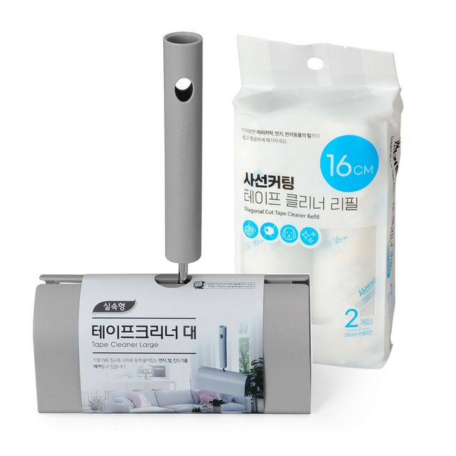 삼정 실속형 테이프클리너 16cm 대형 사선커팅 리필 테이프크리너