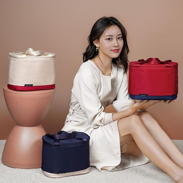 키밍 직장인 대용량 도시락 2단 신축가방 런치박스