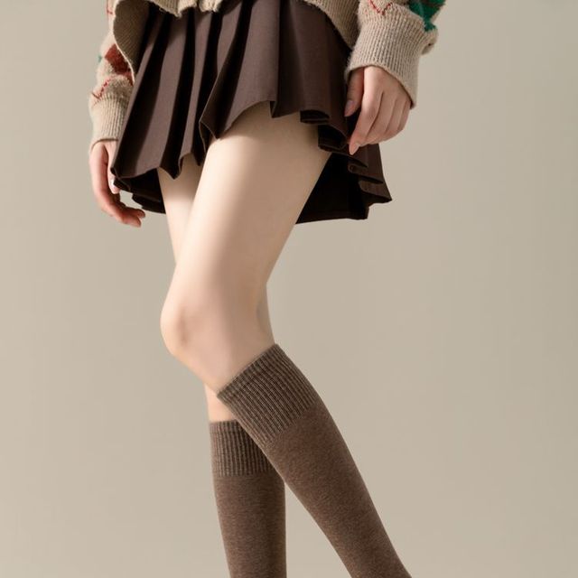 4컬러 슬리밍 무지 니삭스 OSM-1006450