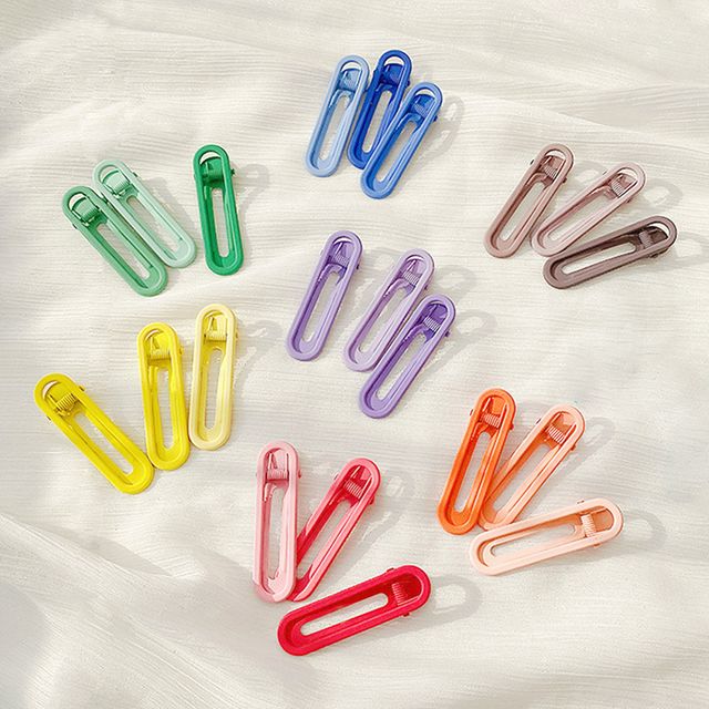 칼라 라운드 헤어 집게핀 세트 LM-0481