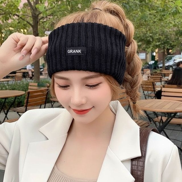 골지 니트 넓은 와이드 헤어밴드 4color LM-1004673