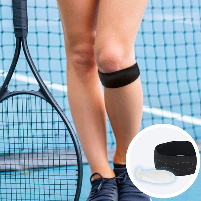 무릎 지지 밴딩 실리콘 내장 무릎 보호대 URD-490