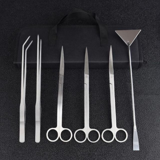 키밍 수조관 어항 수초 가위 집게 세트 6종 수조 정리 도구