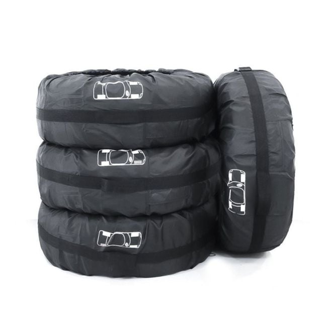타이어 커버 세트 4개 스페어 덮개 보관가방 자동차용