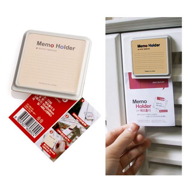 메모홀더55 부착식 메모꽂이 메모클립 10매입
