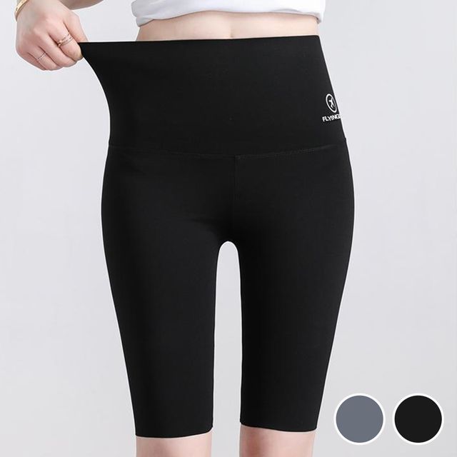 하이웨스트 슬림핏 5부 레깅스 URD-502