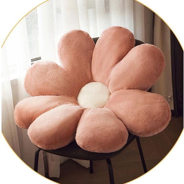 데이지 플라워 극세사 쿠션 소파 침대용 꽃쿠션