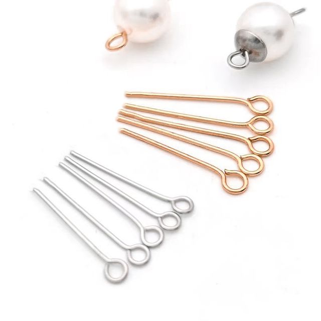 9핀 구자말이 구핀 진주 악세서리 부자재 35mm 200개