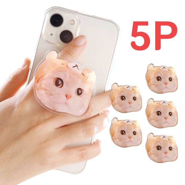 아크릴 스마트톡 강아지 고양이 핸드폰 거치대 5P