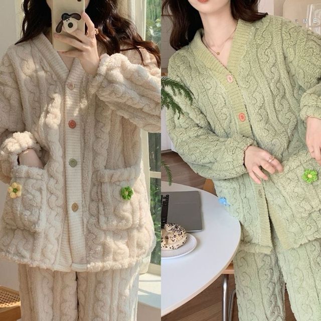 컬러 버튼 니트터치 포근 수면세트 DS-1004883