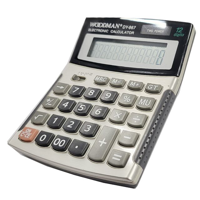 우드맨867 소형 전자계산기 그립손잡이 꺽임식