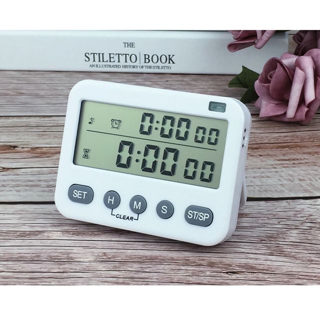 디지털 타이머 알람 시계 스톱워치 탁상시계 스탠드형