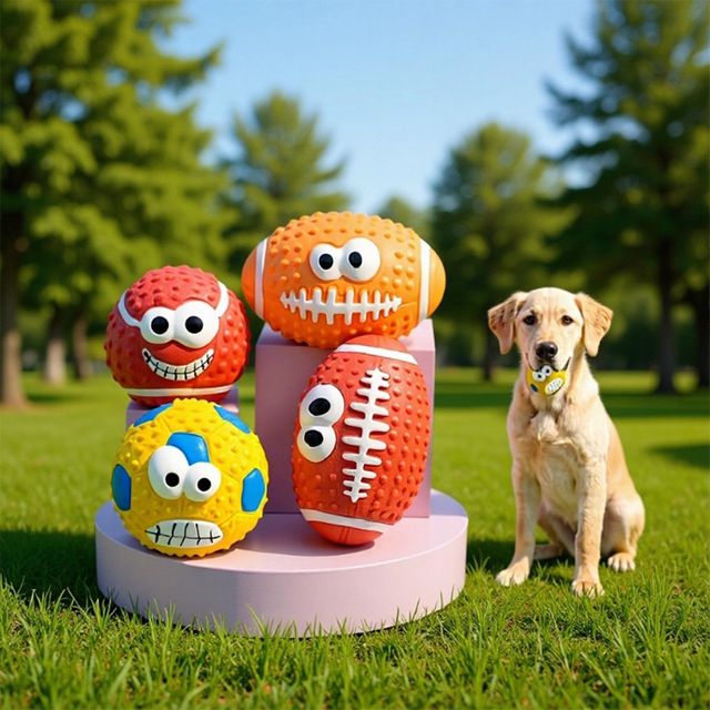 반려동물 말랑 공놀이 볼 타입 삑삑이 장난감 HM-1004448