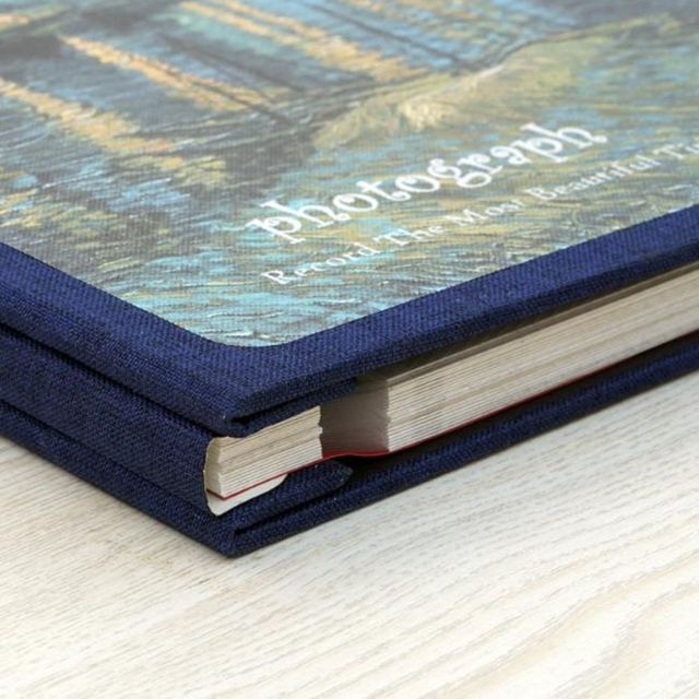 빈티지 사진앨범 스크랩북 16인치 60매 가족 추억 기록용