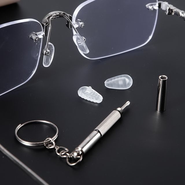 실리콘 논슬립 안경 코받침 코패드 10P 드라이버 세트