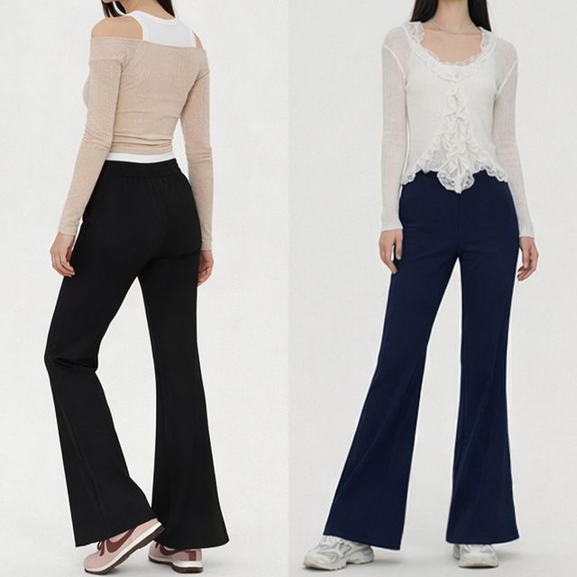 여성 썸머 쿨 스판 밴딩 부츠컷 팬츠 JEB-1007398