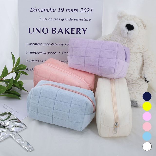 극세사 파스텔 화장품 파우치 LM-0090