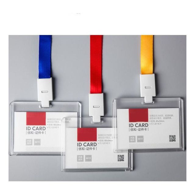 아크릴 출입증 케이스 사원증 커버 투명 보호 케이스