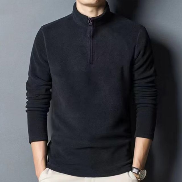 남성 반집업 후리스 긴팔 티셔츠 아웃도어티셔츠