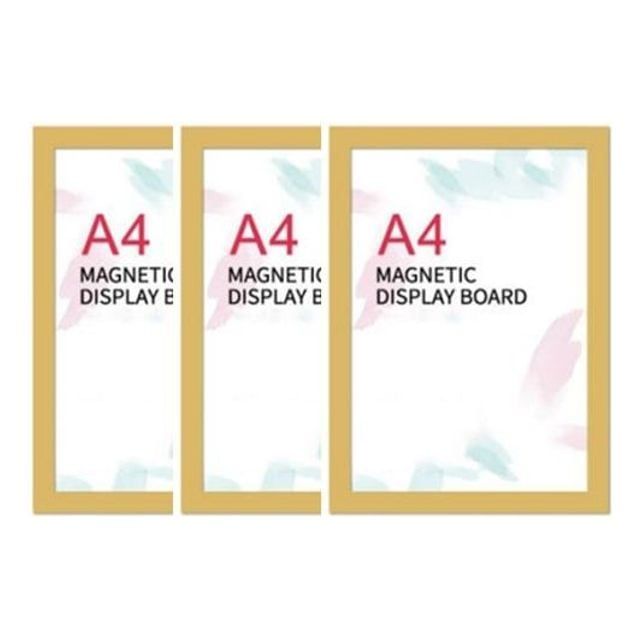 자석 게시물 안내 프레임 3개 세트 알림판 꽂이판