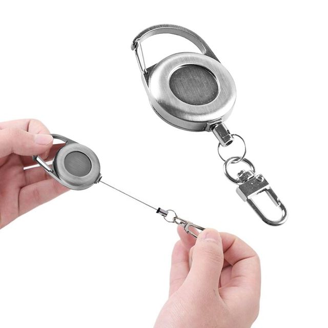 장만A669 릴 열쇠고리 명찰고리 릴줄 벨트걸이 소품걸이 키링 릴케이블 줄고리