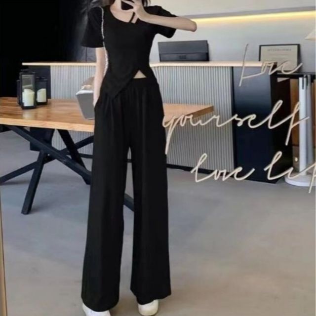 여리핏 퍼프 와이드 투피스 셋업 SWC-1006545