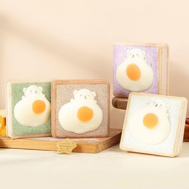 귀여운 식빵 메모 노트 학생 수첩 줄노트