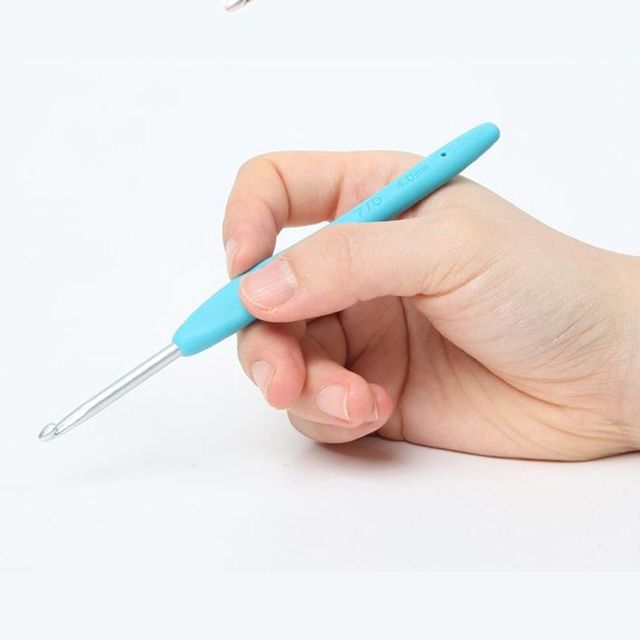 실리콘 뜨개질 대바늘 모사용 DIY 코바늘 실