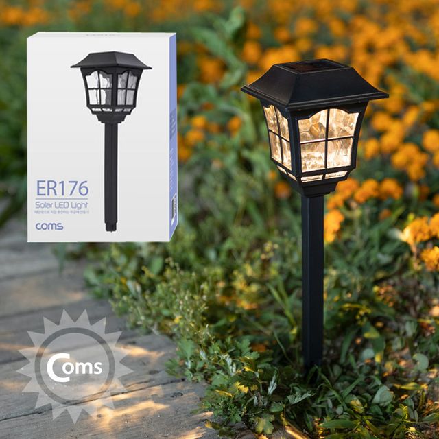 태양광 정원등 정원램프 소형 웜화이트 LED 900mAh