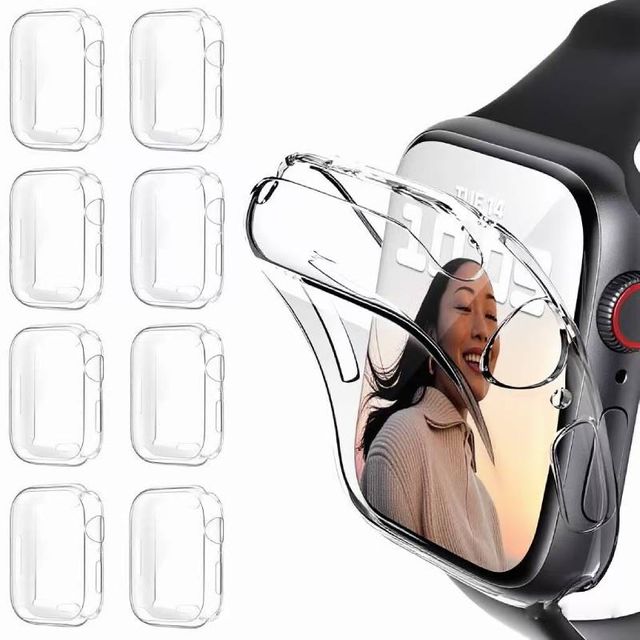 애플워치 호환 풀커버 2p 투명 액정보호 케이스 커버