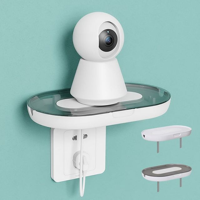 콘센트 받침대 수납선반 정리대 트레이 벽걸이