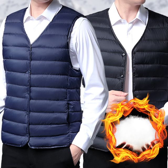 남성 여성 경량 V넥 패딩 조끼 베스트