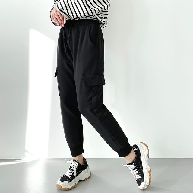 리첼 융털기모 카고 조거팬츠 221214