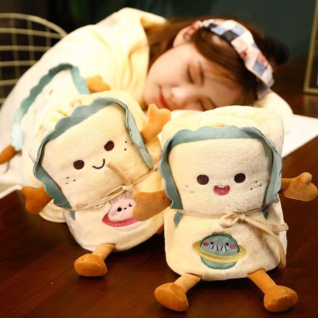 귀여운 극세사 캐릭터 무릎담요 휴대용 사무실용