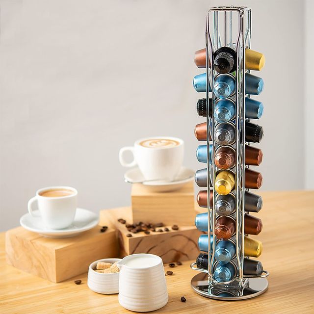 카페 정리함 커피 캡슐 보관함 회전 홀더 거치대 40구