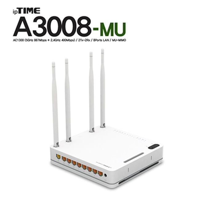 ipTIME(아이피타임) A3008-MU 11ac 유무선공유기