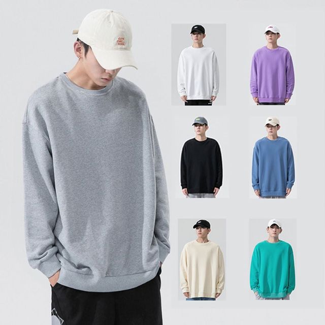 키밍 루즈핏 긴팔 맨투맨 티셔츠 7컬러 오버핏 스타일