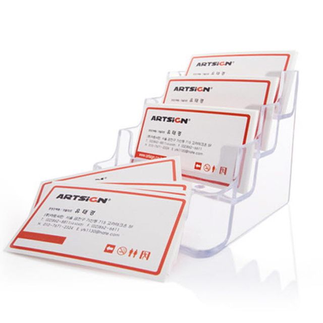 명함꽂이 4단 명함대 명함대 명함집 명판 명함