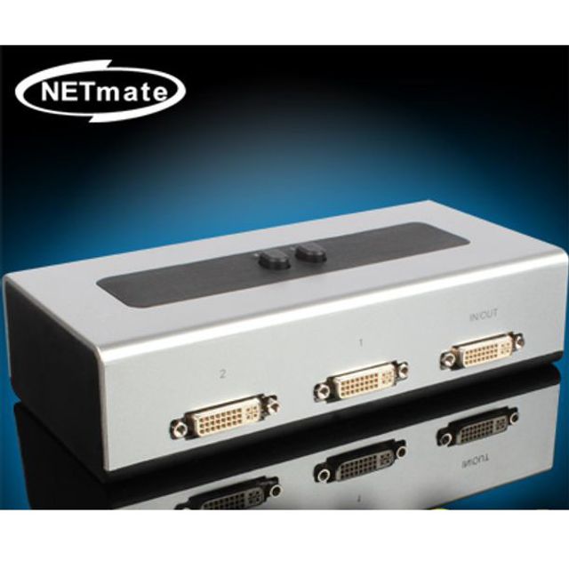 NETmate NM DS21 DVI 2대1 수동선택기 벽걸이형
