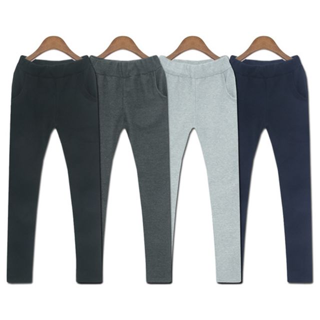 무지 세미 기모트레이닝바지 DM-6965