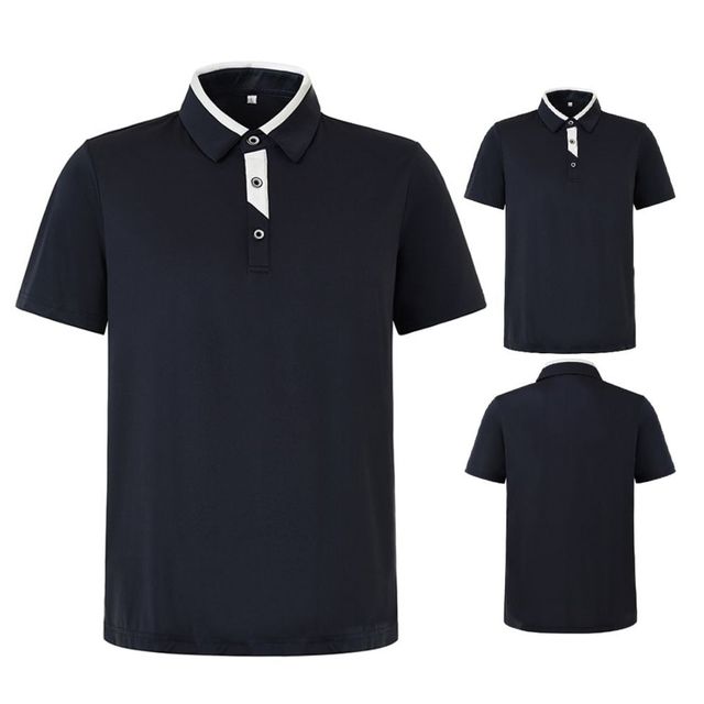 남성 골프 냉감 반팔 카라 티셔츠 골프복 스포츠웨어