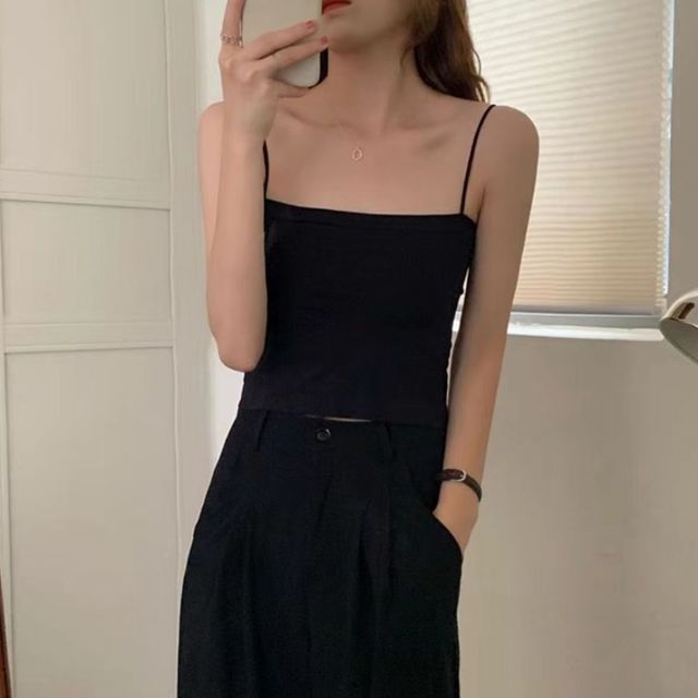 일자핏 둥근끈 브라렛 나시탑 JSD-1004064